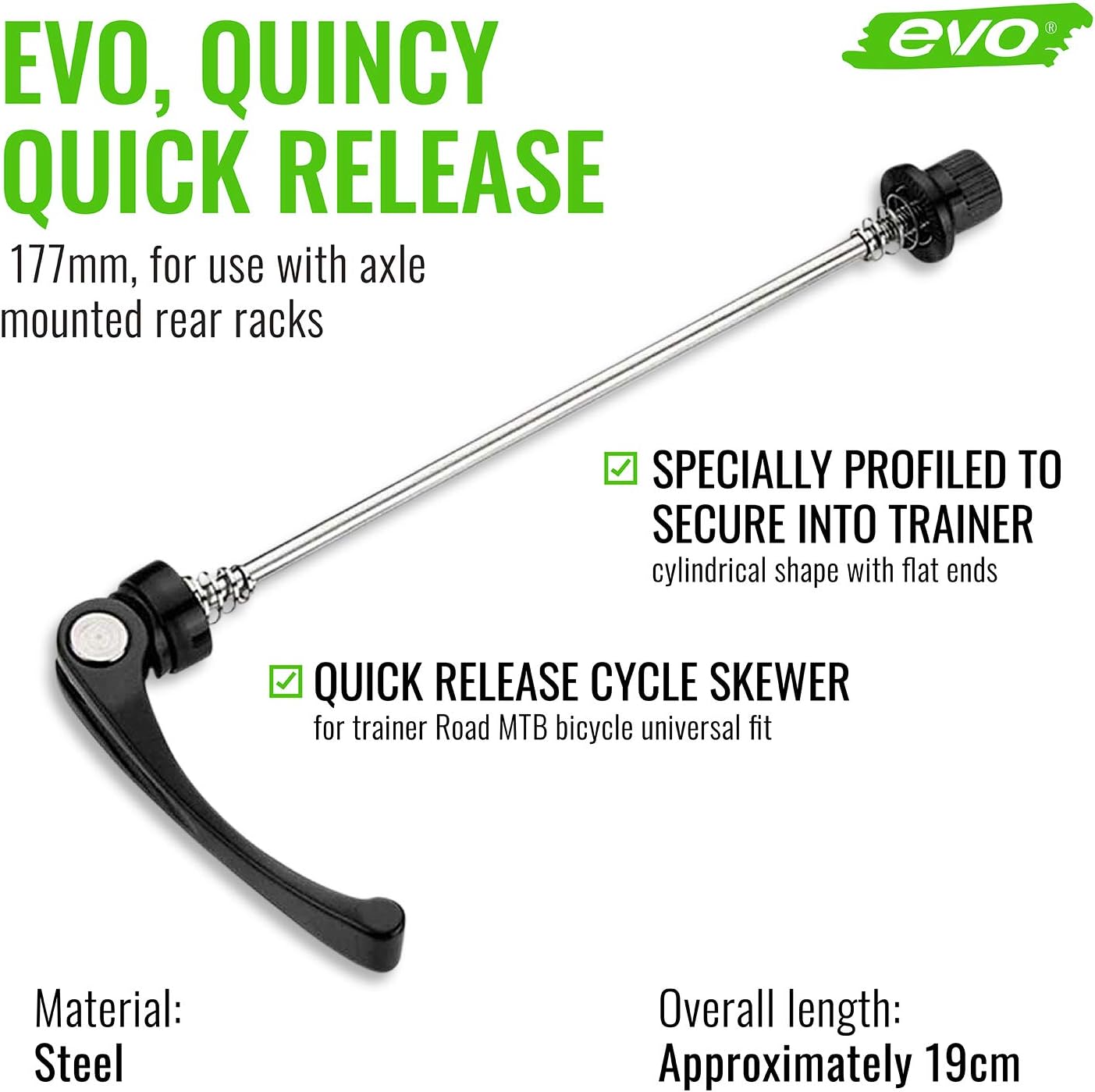EVO Quincy Roger Quick Release - 177mm
