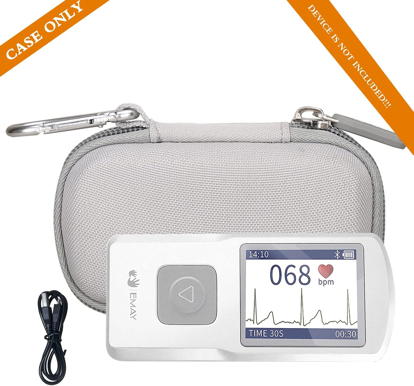 Aproca Hard Travel Storage Case, for EMAY Portable ECG Monitor Wireless EKG Monitoring Devices