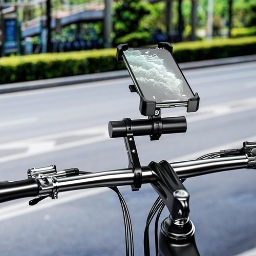 Mesee Bike Handlebar Extender Bicycle Handlebar Clamps Extension Mount Holder Aluminum Alloy Single Clamp Cycling Bracket for Bike LED Light, GPS, Speedometer