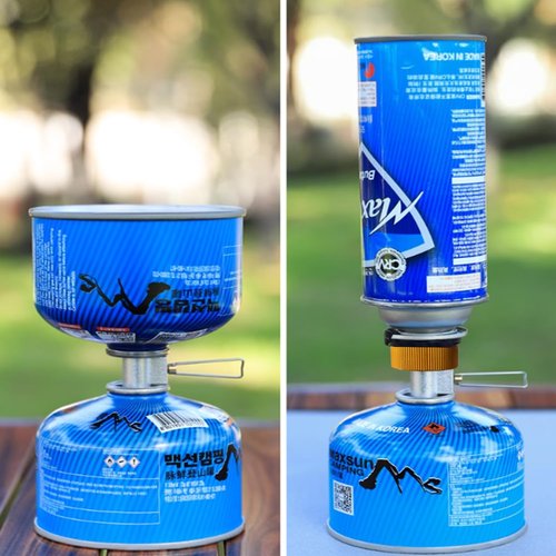 Butane refueling adapter, butane isobutane adapter, isobutane fuel refueling adapter, isobutane gas tank converter, camping fuel tank adapter/camping stove adapter with exhaust pressure button.