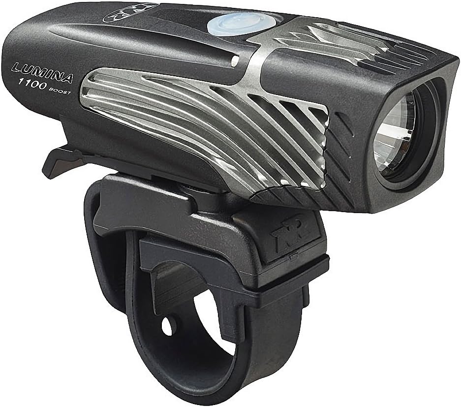 NiteRider Lumina 1100 Boost USB Rechargeable MTB Road Commuter LED Bike Light Powerful Lumens Water Resistant Bicycle Headlight, LED Front Light Easy to Install Cycling Safety , Black