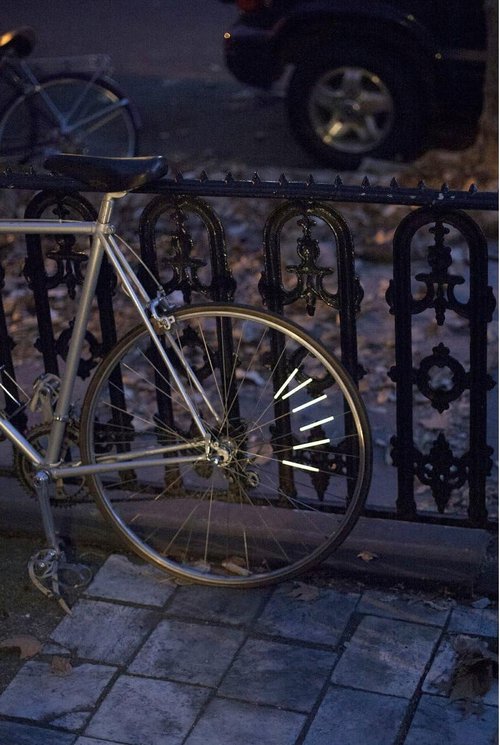 Bike Spoke Reflectors 12-Pack by Kikkerland | Safety & Visibility Enhancements