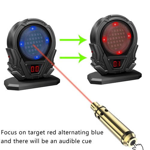 Nihowban Portable Laser Trainer Target for Reactive Laser Shooting and Laser Training Target Dry Fire Laser Training System