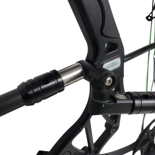 Southland Archery Supply Aluminum Bow Stabilizer V-Bar Mount with Side Bar Quick Disconnects and Micro Adjustments for Olympic Recurve Bow or Target Compound Bow (Single Side)