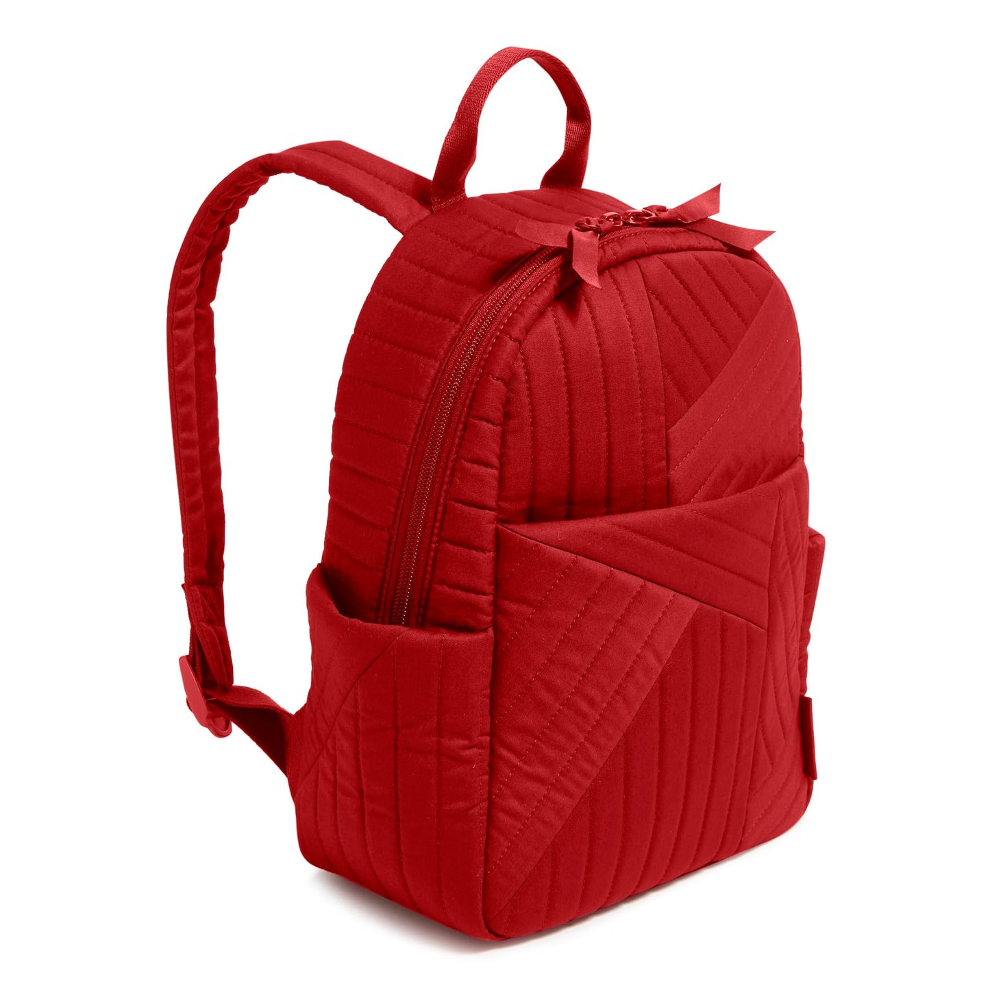 Vera Bradley Women's Cotton Small Backpack, Cardinal Red, One Size