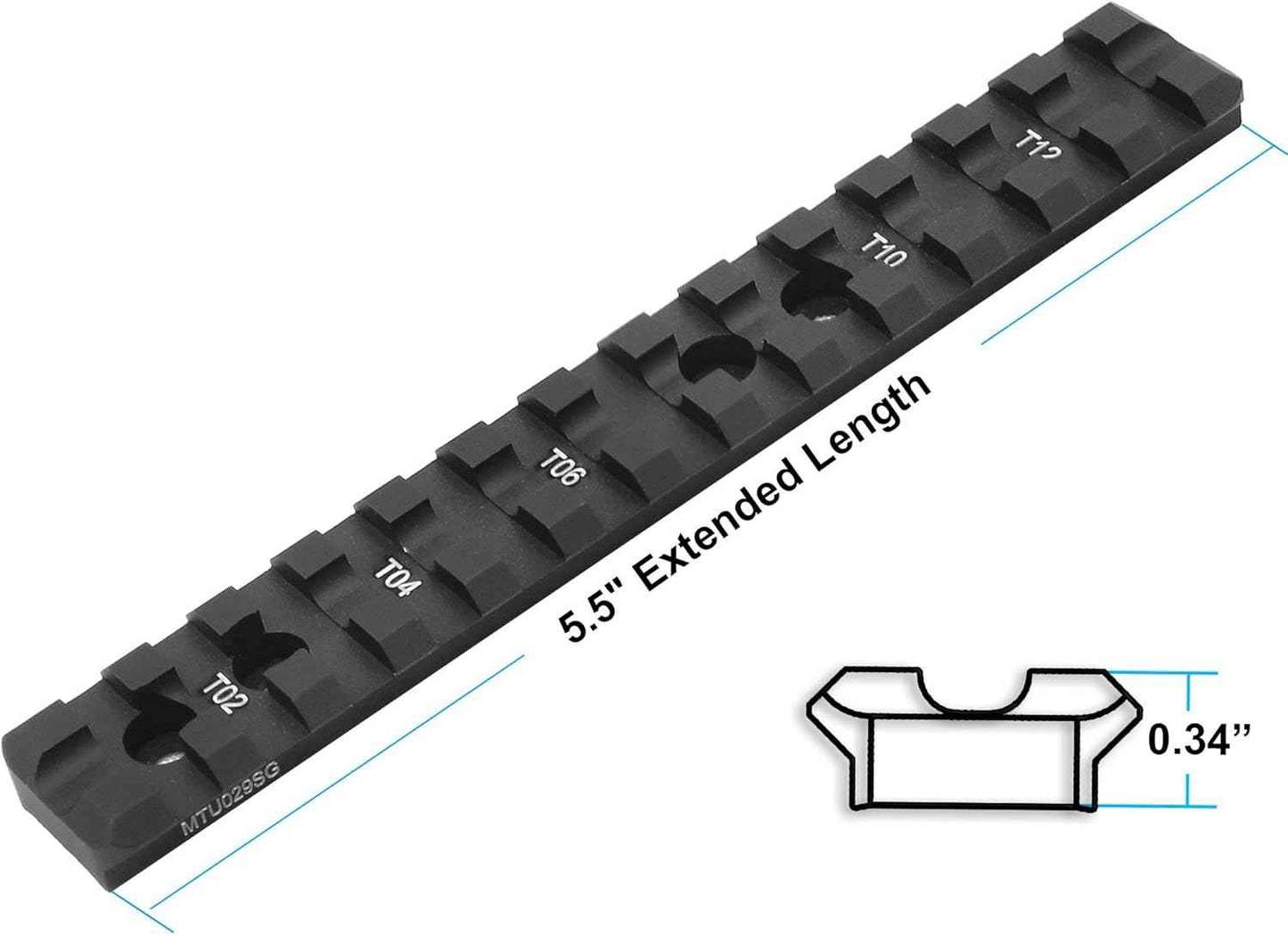 UTG PRO Model 500® Shotgun Picatinny Rail Mount - Made in USA, Durable & Reliable
