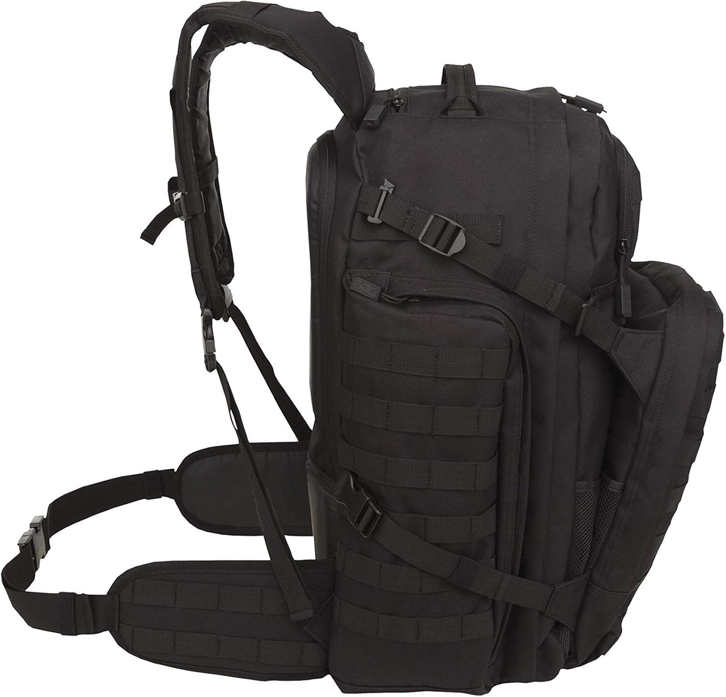 SOG Barrage Tactical Internal Frame Backpack, 64.3-Liter Storage, Black