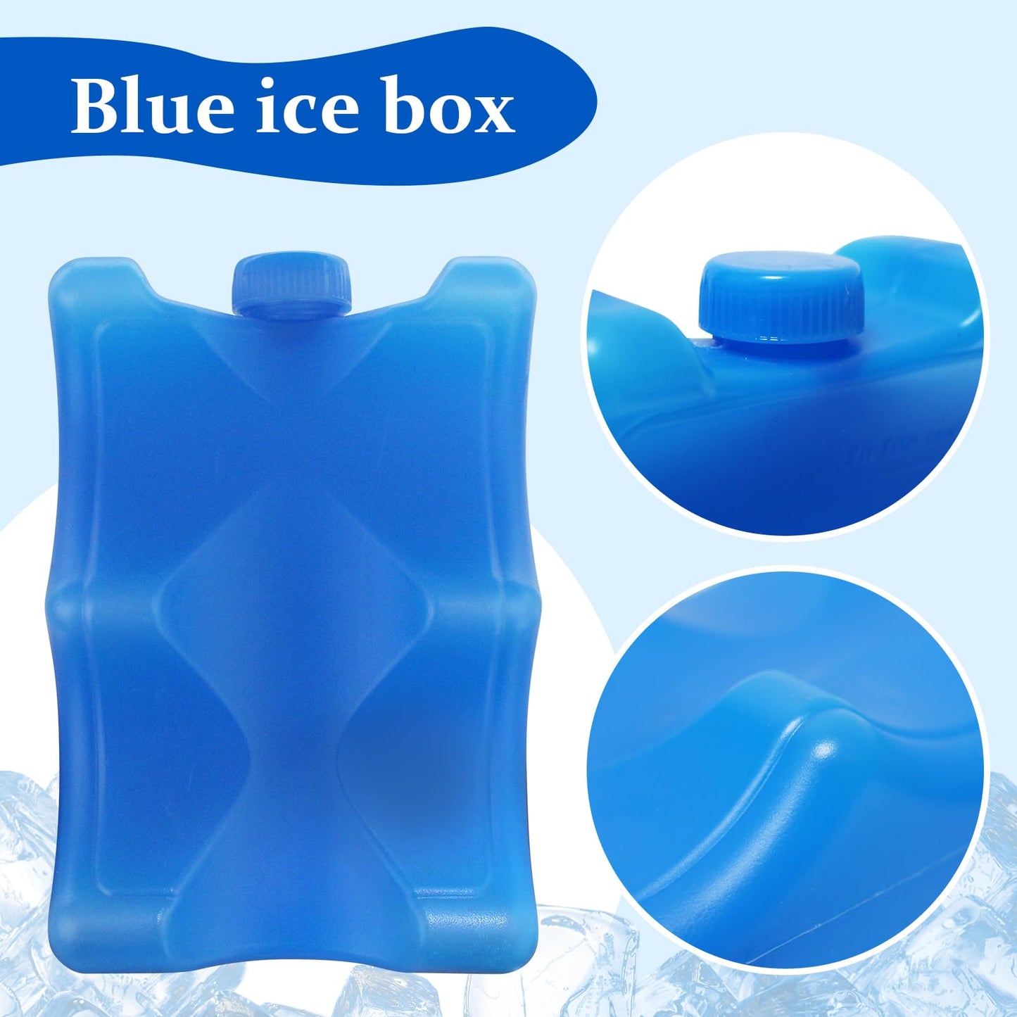 Arcccky 4 Pack Reusable Ice Pack for Breastmilk Storage, Bottle Ice Packs for Breastfeeding Working Mom