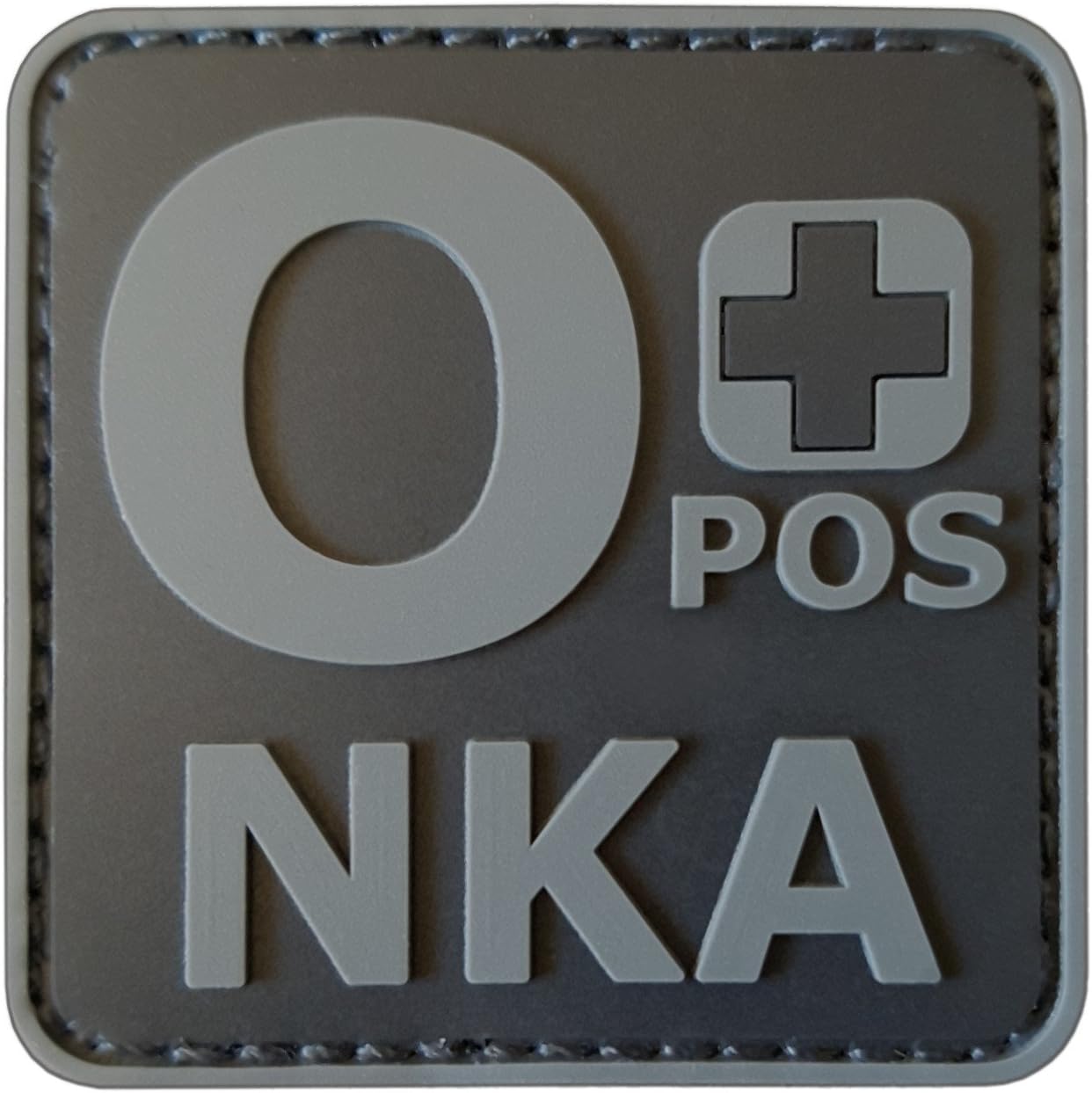 PVC First Aid Patch 2x2 O Positive Patch Compatible with Velcro PVC Plate Carrier Patches for Vest Ifak First Aid Kit Patch Blood Type Tactical Patches for Backpacks O Pos Patch