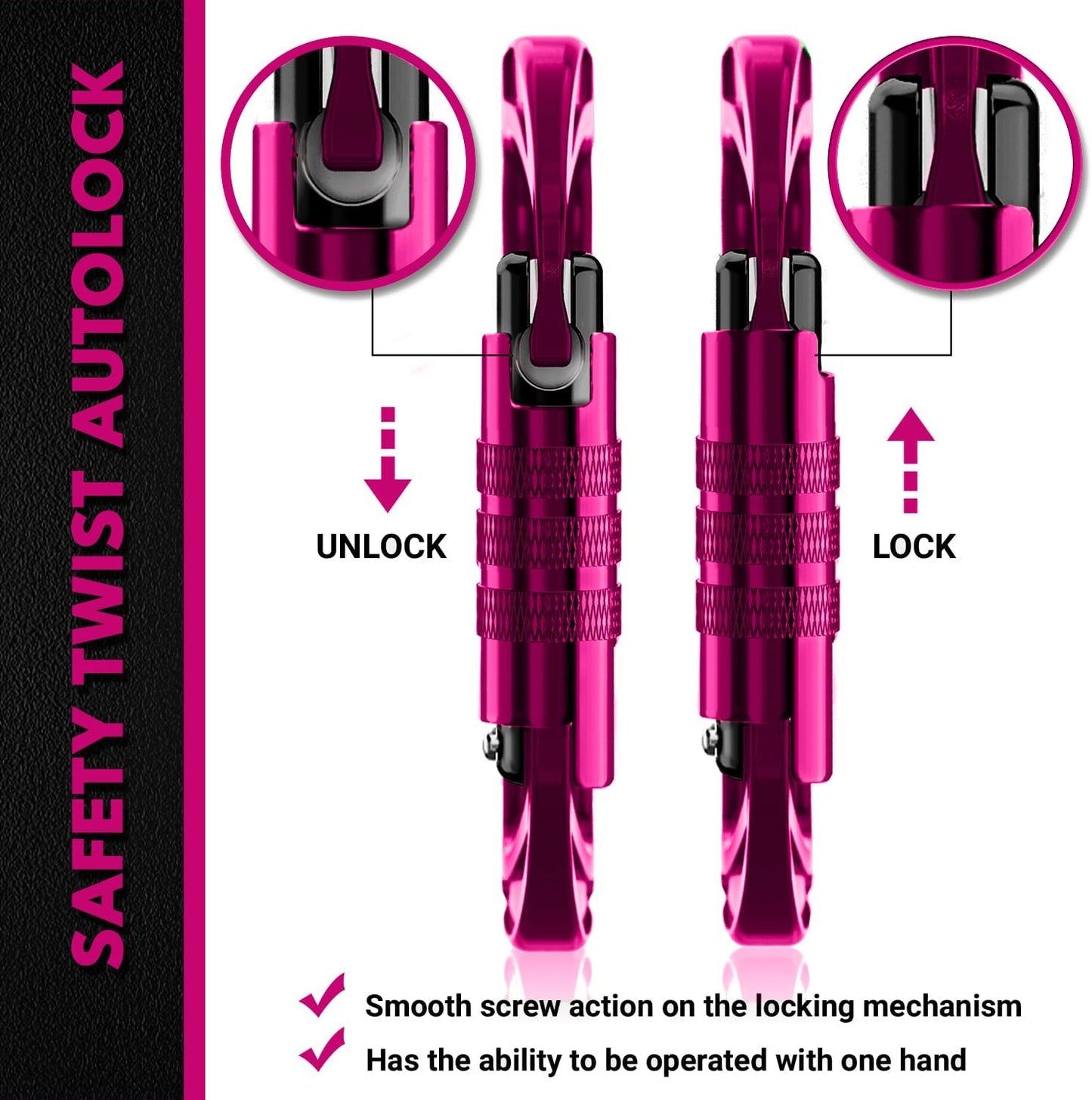 12kN (2697 lbs) Heavy Duty, Locking, Auto Locking, Wiregate Carabiner Clips, for Securing Pets, Outdoor, Camping, Hiking, Hammock, Dog Leash Harness, Keychains