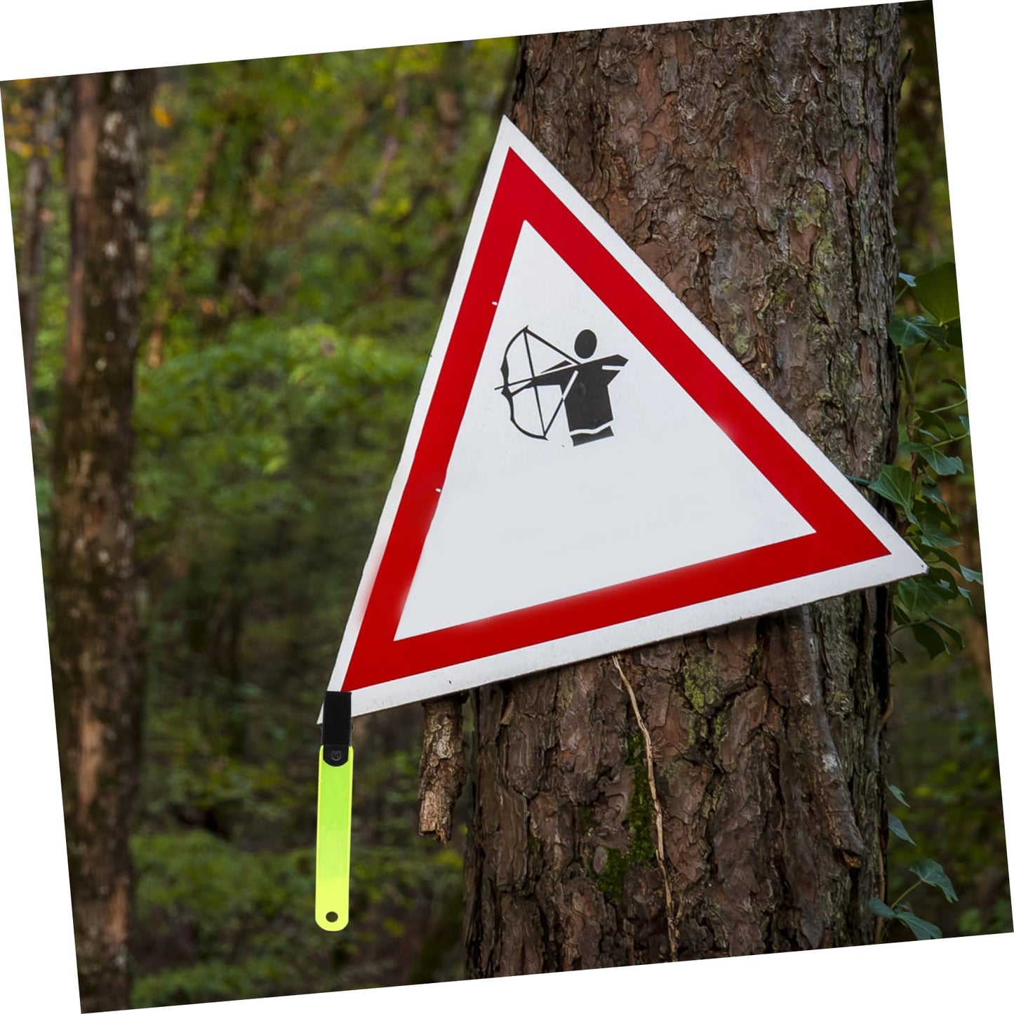 GOOHOCHY 12Pcs High Visibility Reflective Trail Markers Multi-Functional PVC Clips for Hunting Camping Night Running and Cycling Glow Clips for Enhanced Safety and Use