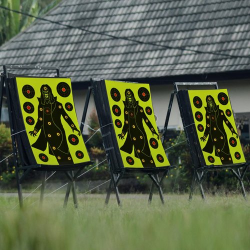 Shooting Targets 12X18 Inches - Splatter Targets for Shooting Range Large Silhouette Paper Targets for Indoor/Outdoor Rifle Gun Pistol Rifle Practice