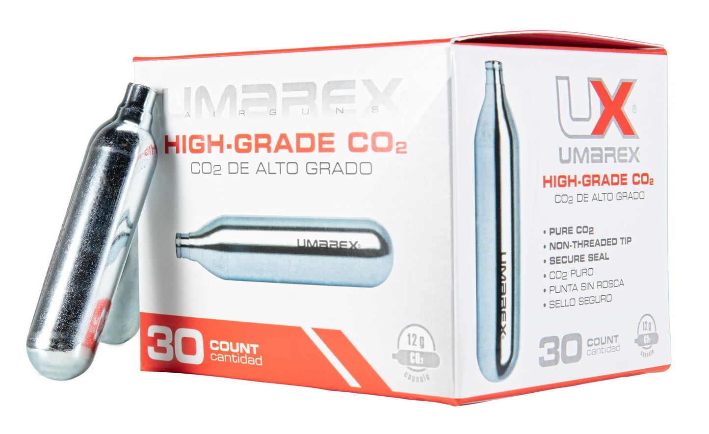 Umarex High-Grade CO2 Cartridges for Pellet Guns, BB Guns and Airsoft Guns, 12 Gram (Pack of 30)