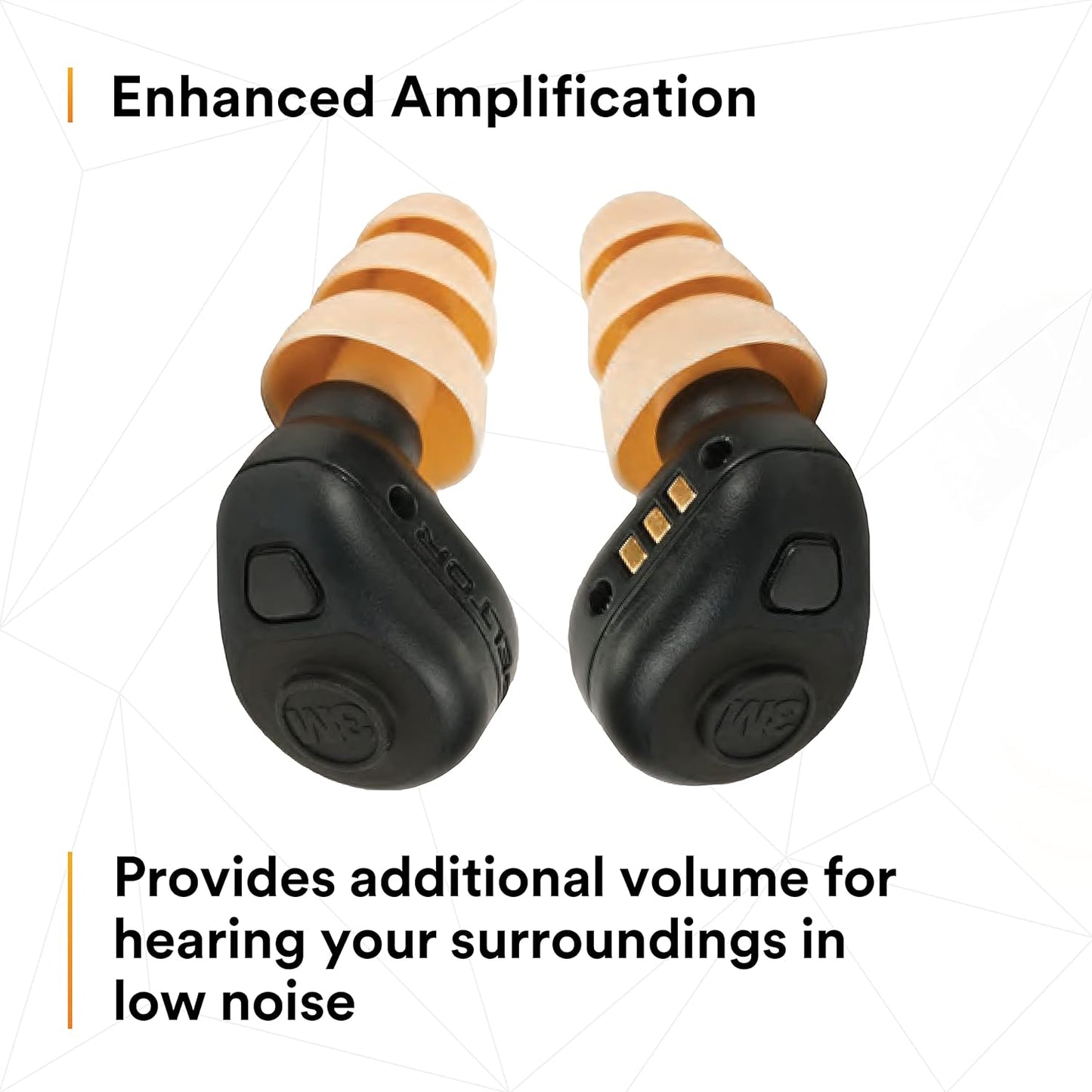 3M PELTOR TEP-200 Tactical Ear Plug Kit, NRR 23dB, Rechargeable, Noise Reduction, Construction, Law Enforcement