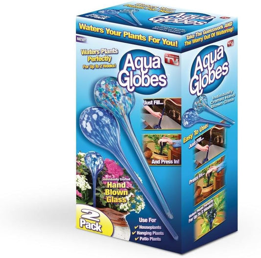Aquaglobe Waterer 2-Pack - TRI Sales Marketing F035005040PC for Easy Plant Care