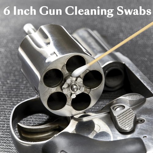 Meanhoo Gun Cleaning Supplies 1200 Pcs, Lint-Free and Highly Absorbent Gun Cleaning Patches, Long Cotton Swabs, Comprehensive Firearm Maintenance Supplies