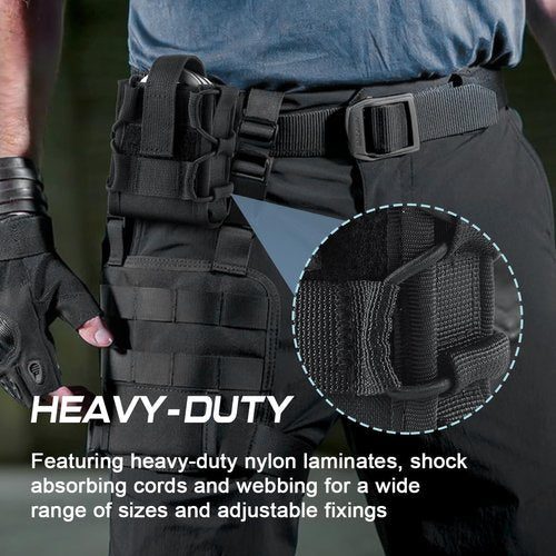 Molle Handcuff Pouch,Molle Handcuff Case for Duty Belt Vest,Adjustable Tightness to Fit Asp/Hinged/Chain/Folding Rigid Hand Cuff,Law Enforcement Accessories