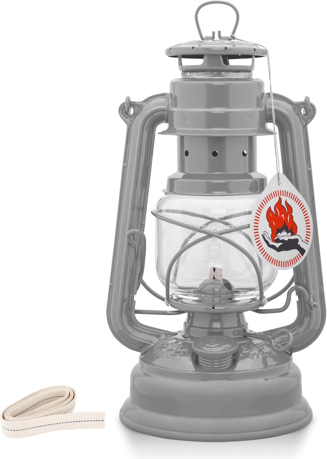 Outdoor Kerosene Fuel Lantern, German Made Weather Resistant Baby Special 276 Galvanized Hurricane Lamp for Camping or Patio, 10 Inches, Bronze