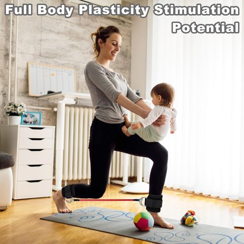 LIOUCBD Ankle Resistance Bands with Cuffs, Ankle Bands for Working Out, Ankle Resistance Band for Leg, Women Exercise Equipment for Kickbacks Hip Fitness Training Yoga Pilates Gym