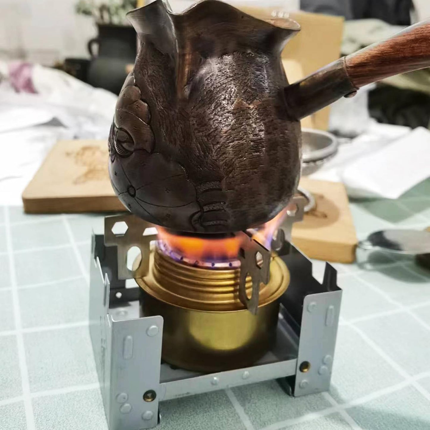 Fowspvzn Portable Stainless Steel Alcohol Stove Stand Rack Support Outdoor Camping Hiking