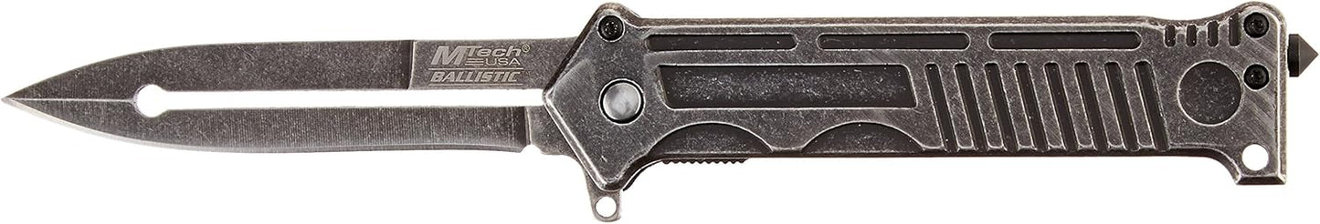 MTECH USA MT-A840P Spring Assisted Joker Knife, 4.75-Inch Closed,Stonewash