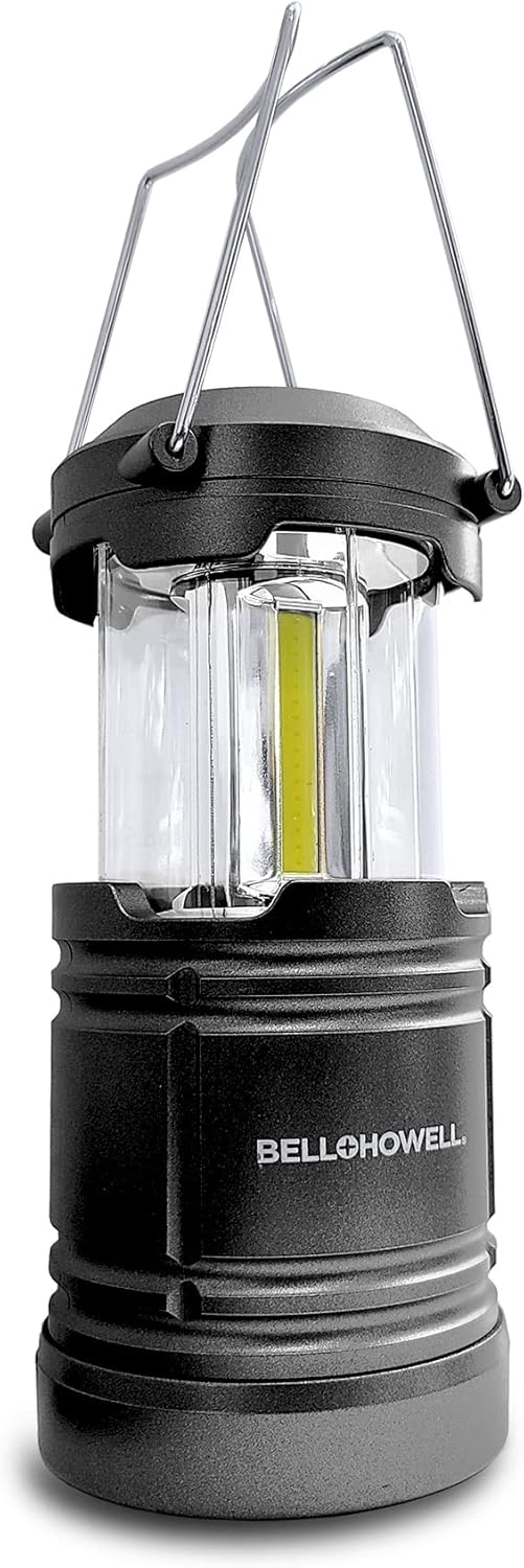Taclight Lantern Pro by Bell+Howell Tac Lantern Cob LED Camping Flashlights Super Bright Portable Survival Lanterns Collapsible and Emergency Light for Hurricane Storms Power Outages as Seen on TV