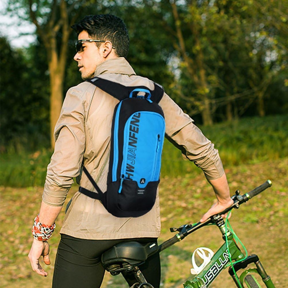 WINDCHASER Cycling Backpack, 10L Bicycle Backpack Waterproof Breathable Bag for Outdoor Travel Hiking Climbing Biking Running Skiing (Black)