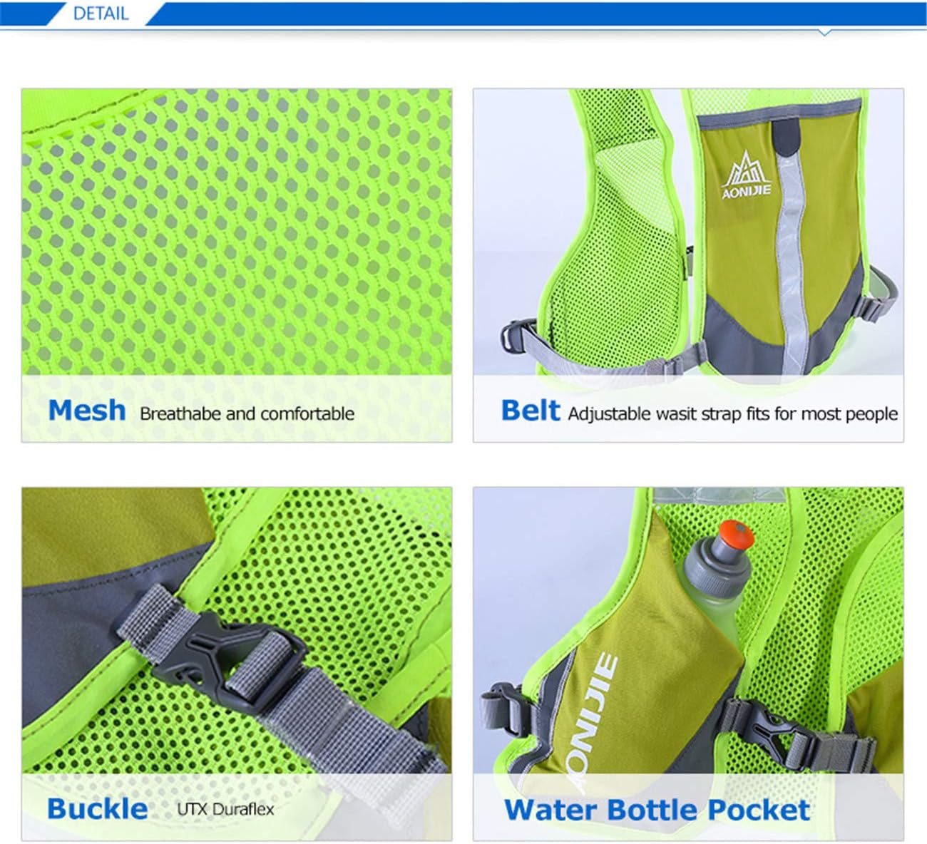 AONIJIE Running Hydration Vest Backpack,Lightweight Insulated Pack for Hiking Trail Running Cycling Race Marathon