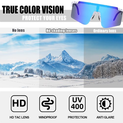 YUNBLL&KO Sports Vipers Sunglasses Men Women, UV400 Protection, Adjustable Temple & Nose Pad