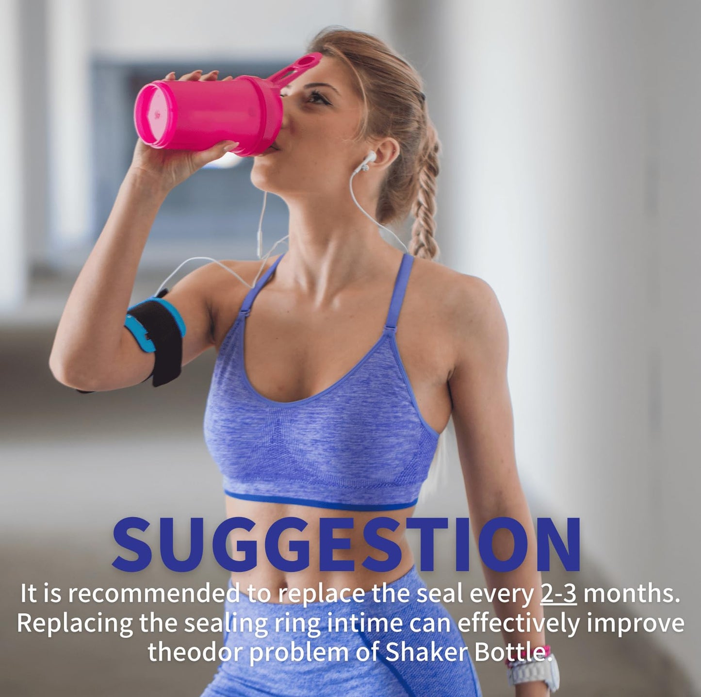 9PCS Shaker Cup Gasket Replacement for BlenderBottle Strada Stainless Steel Shaker Bottle，Water Bottle Gasket Silicone Gasket，Compatible with BlenderBottle Strada Shaker（Strada Flip）