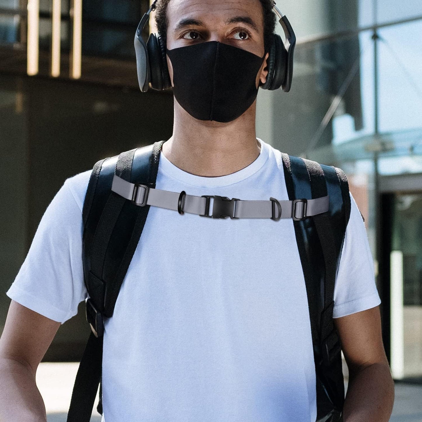 Wisdompro Backpack Chest Strap, Heavy Duty Adjustable Backpack Sternum Strap Chest Belt with Quick Release Buckle