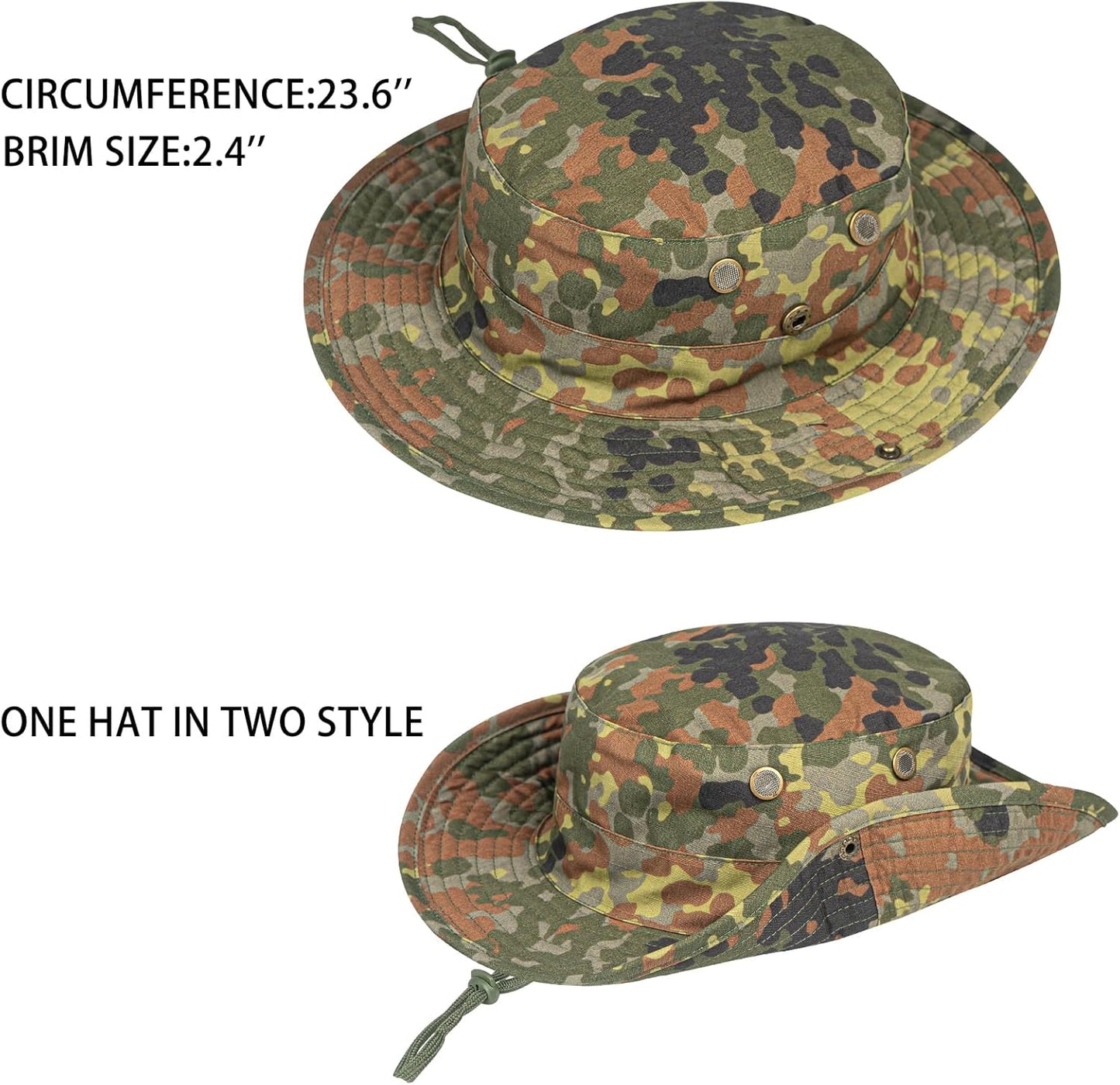 UPF 50+ Sun Hat | Foldable Boonie Hat for Men & Women | Fishing & Hiking