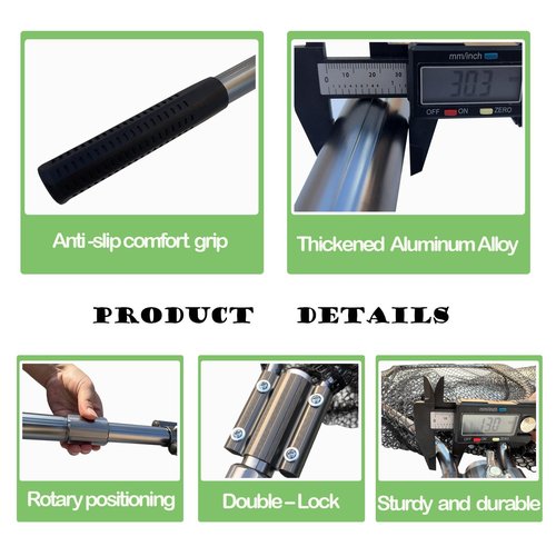 SYFRLLC Catch Pole Net with Telescopic Handle,Animal Catcher Net for Cat,Rabbit,Chicken,Duck,Goose,Fish,Racoon,and Other Poultry Wildlife