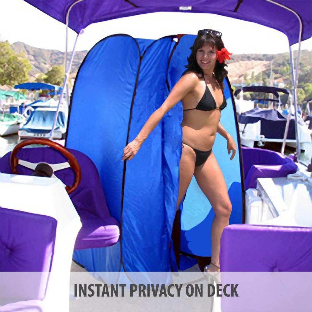 Portable Pop-Up Changing Room & Shower Tent with Dura-Light Steel Frame - Ideal for Boats, Decks & Fishing