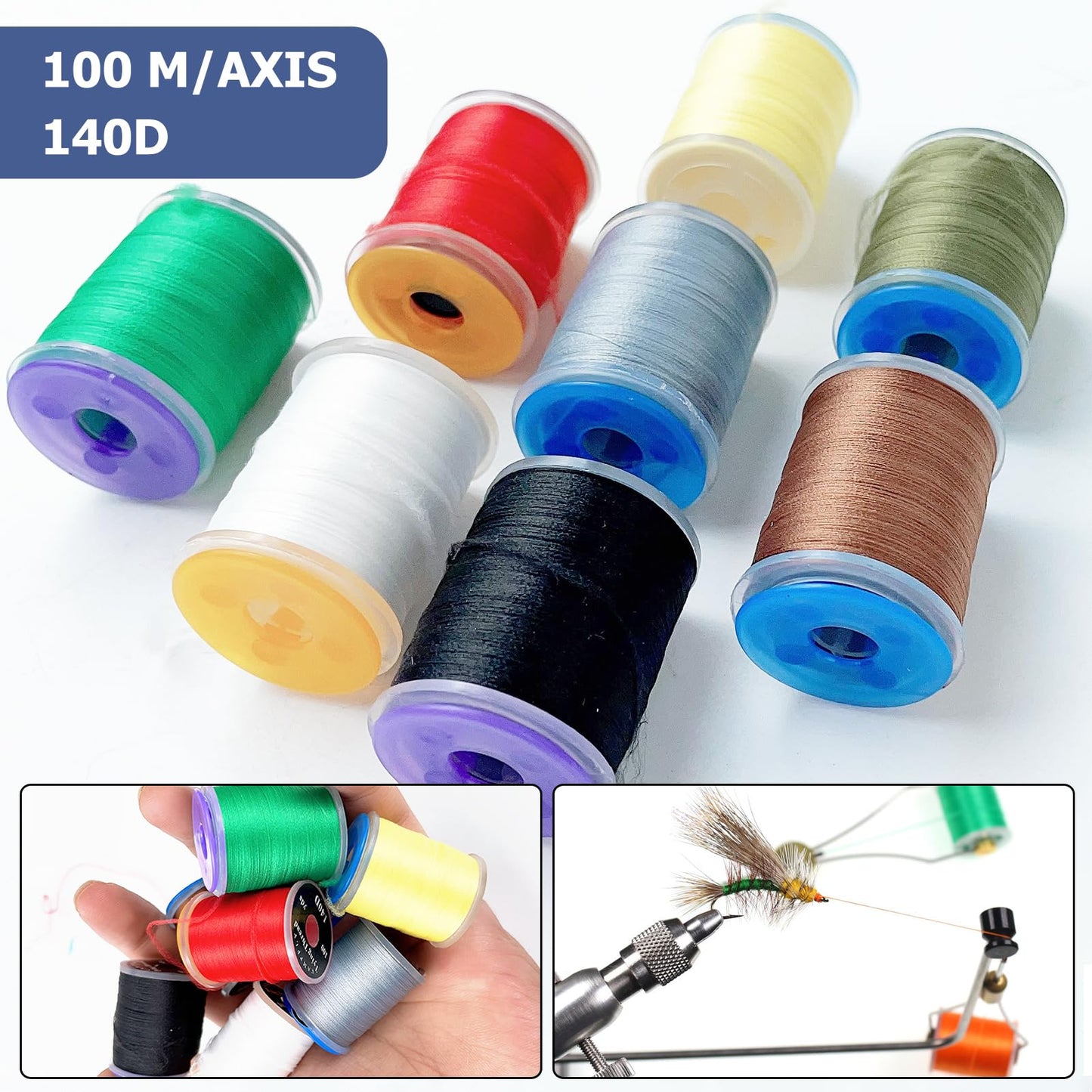 FREE FISHER Fly Tying Kit Material Tools Kit Bobbin Fly Hooks Scissors Fly Beads Threader Needle Whip Finisher Fly Fishing Flies Starter Making Kit 149Pcs with Carry Bag