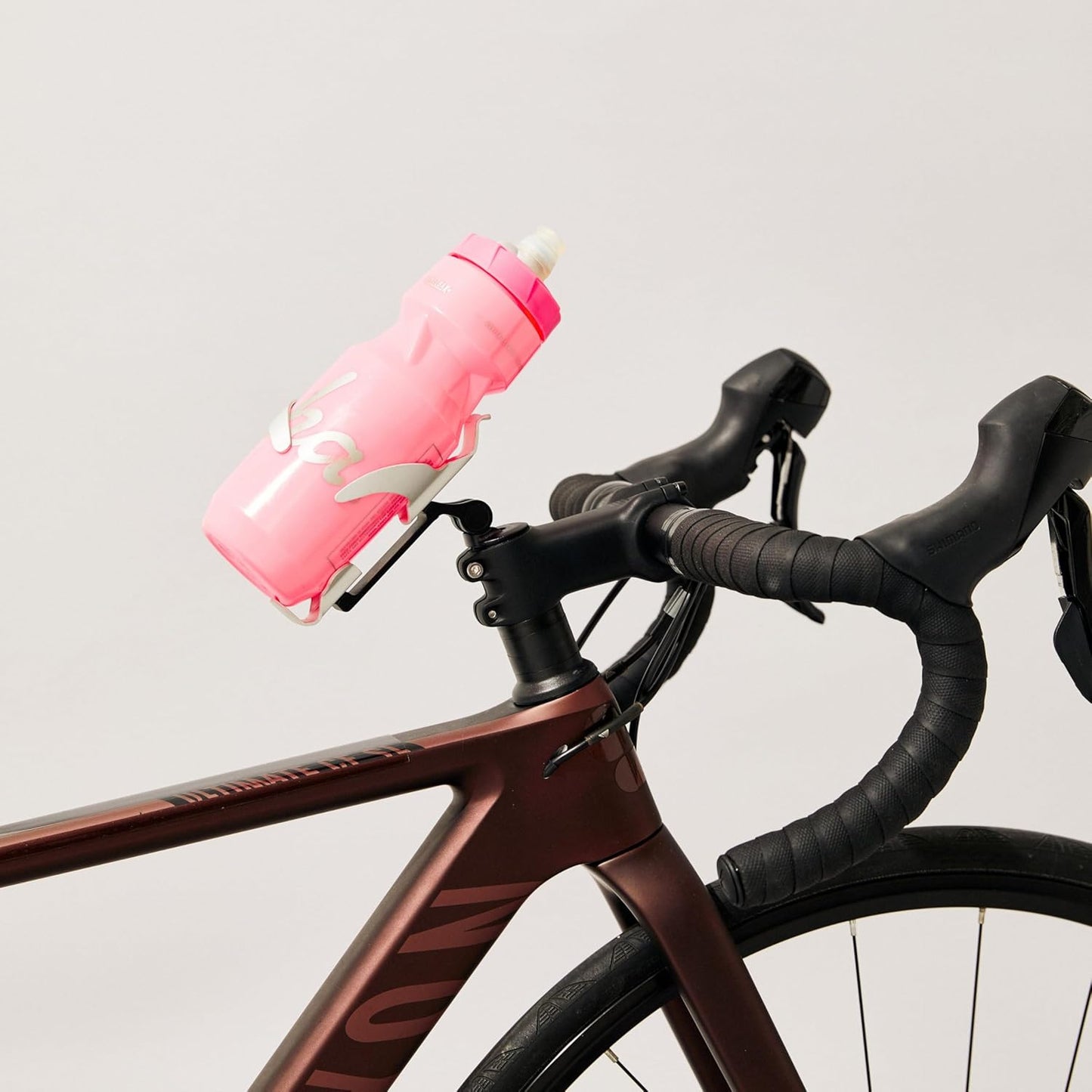 Vincita Stem Top Cap Bike Water Bottle Cage Adapter, Secure Retention System, Lightweight Aluminum Alloy Black Quick and Easy to Mount for All Bicycle