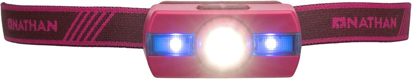 Nathan LED Headlamp for Running, Hiking, Biking, Camping, Hunting and more. Neutron Fire FlashLight