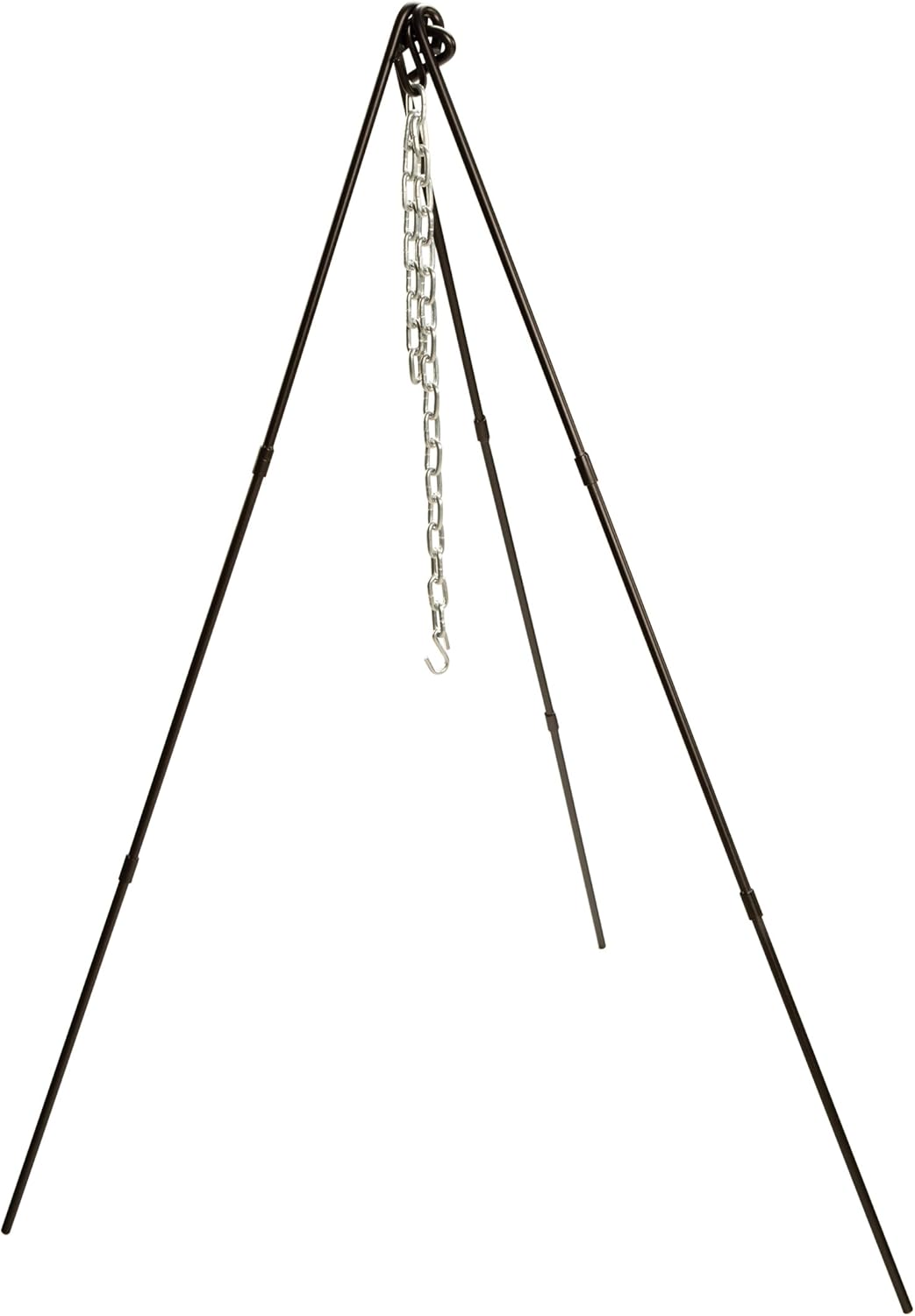 Lodge ATP2 Adjustable Camp Tripod, 40 to 60-Inch Tall, Black