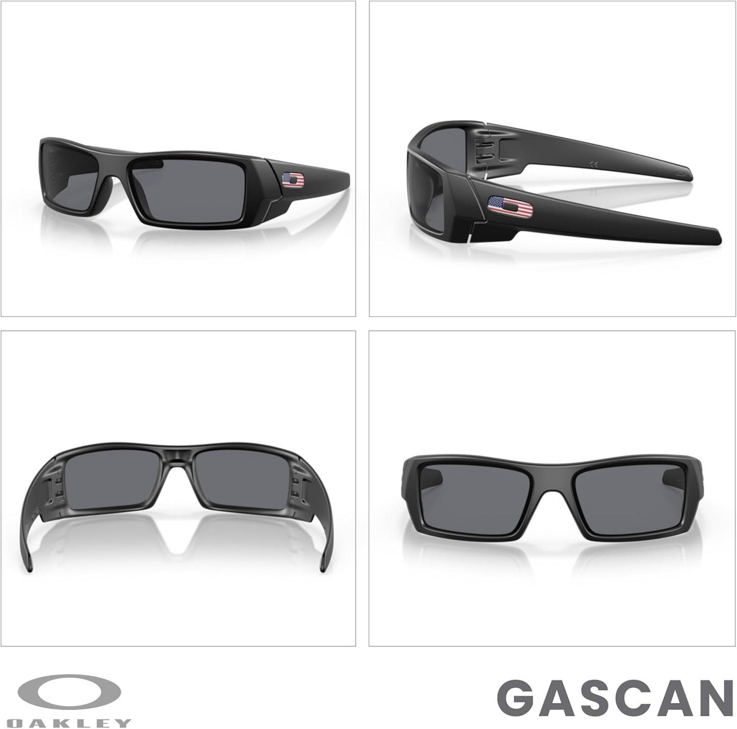 OAKLEY Gascan OO9014 Sunglasses for Men + Bundle Accessory Leash Kit, Microfiber Pouch