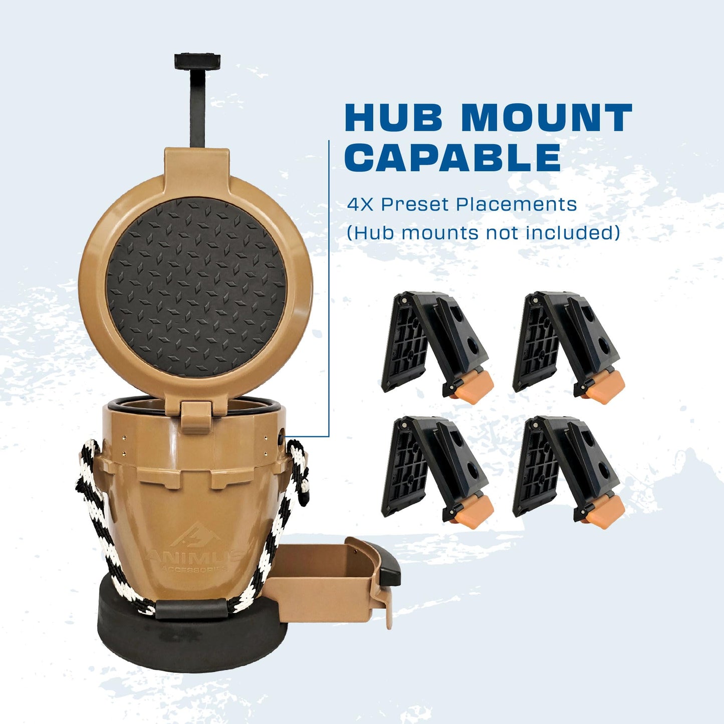 Animus Cooler- Work, Fishing, Hunting & Recreation-Durable Bucket Coolers with Organization. Food-Water-Gear Storage