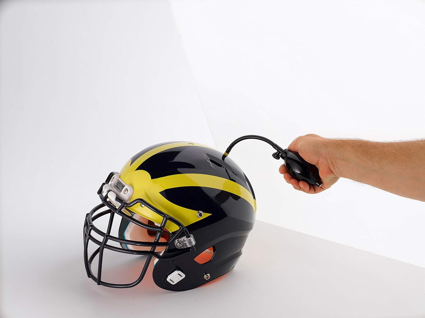 Tandem Sport Pocket Football Helmet Pump - Helmet Pump with Hose & Air Release Valve - Compact Air Pump for Football Helmets - Easy, One Hand Operation - Black