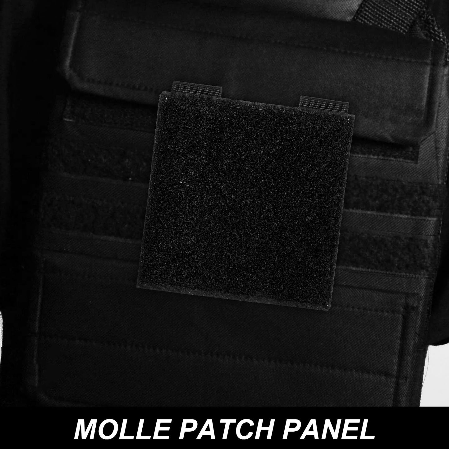 4pcs 4'' X 4'' Badges Tactical Moller Hook and Loop Moller Panel, Moller Patch Panel Hook&Loop for Patch Display Board