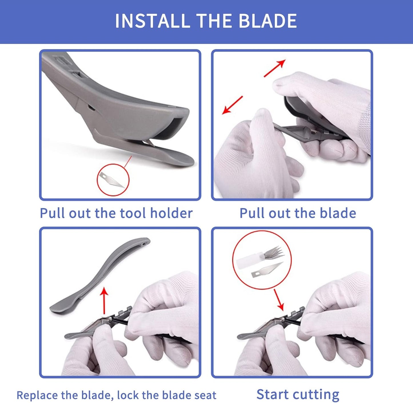 3Pack Wrapping Paper Cutter Tool Handheld Blade Slicer for Present Wrapping Easy and Safe Cutting Tool for Wrapping Paper Vinyl Craft Paper Ideal for Christmas Presents