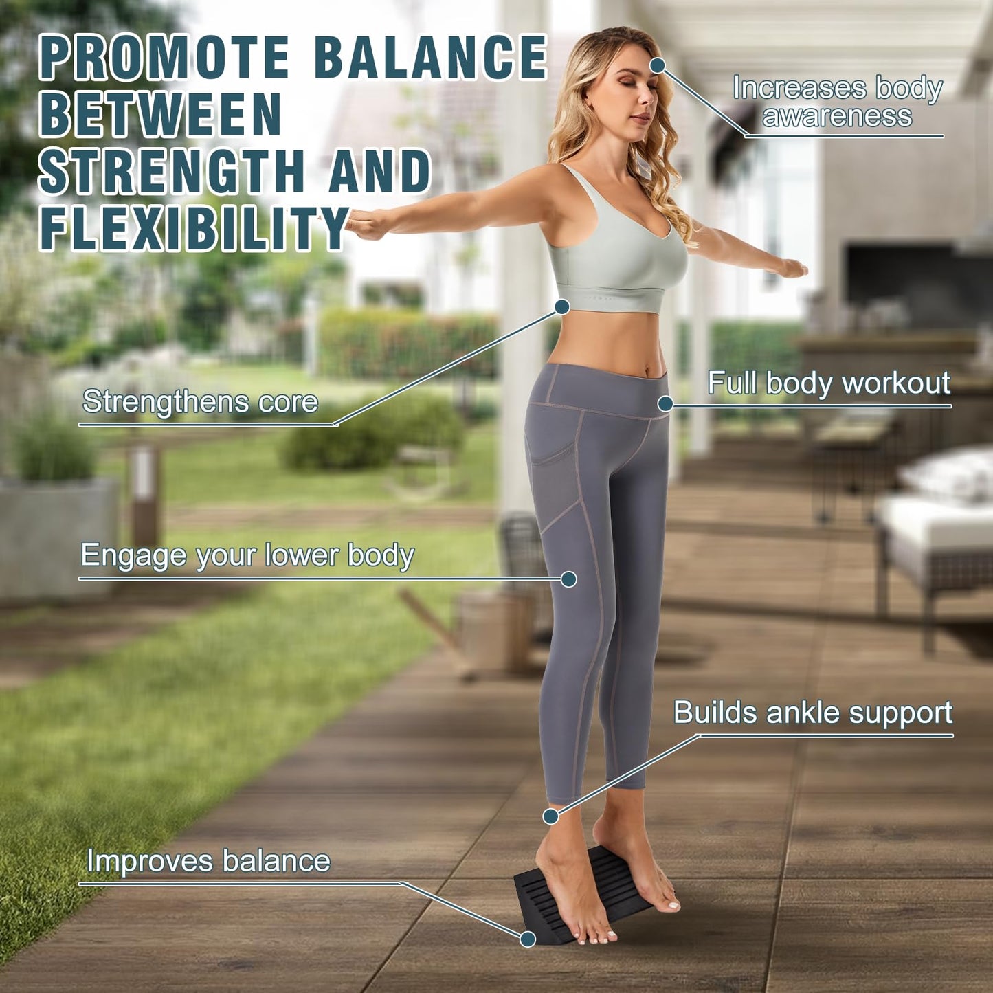 Ankle Balance Boards (Black)