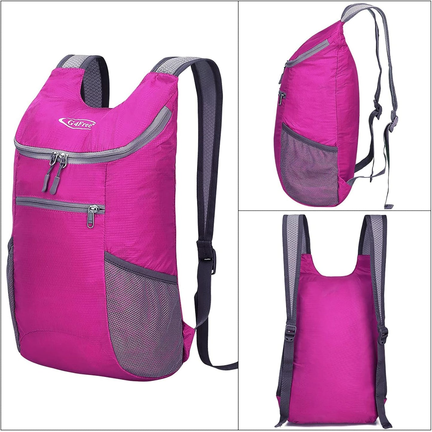 G4Free Lightweight Packable Hiking Backpack for Men Women Small Hiking Daypacks Foldable Shoulder Pack Casual Outdoor Bag 11L