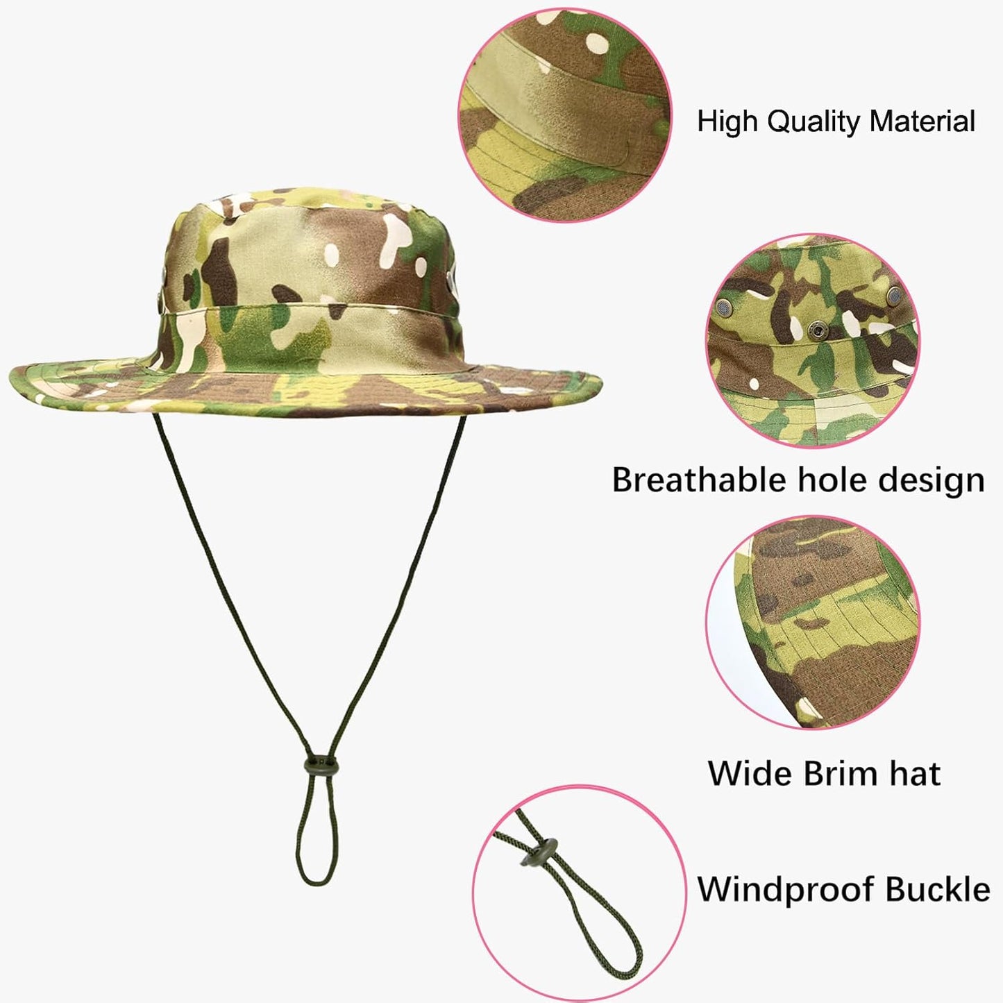 UPF 50+ Sun Hat | Foldable Boonie Hat for Men & Women | Fishing & Hiking