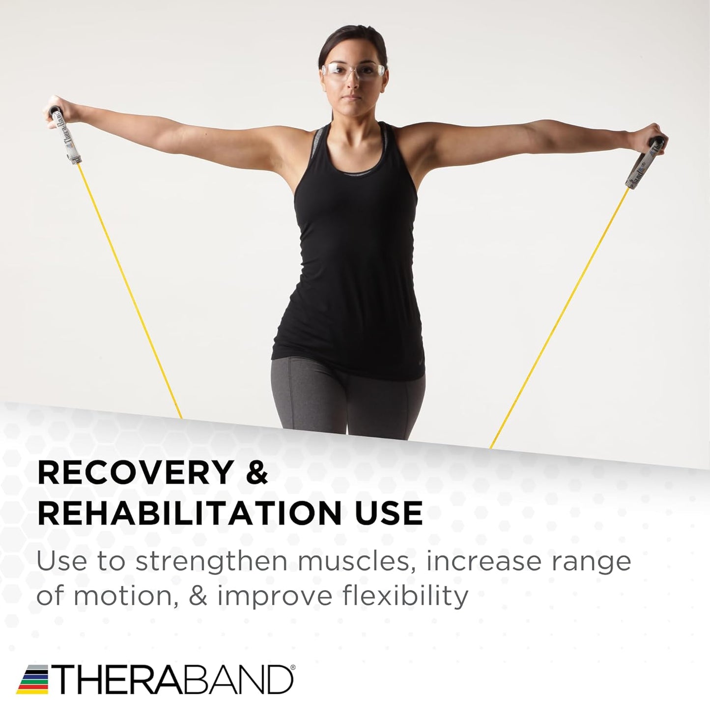 THERABAND Latex Resistance Tubing, Green, Heavy, Level 3, 25 ft Roll, Professional Grade for Upper and Lower Body Workouts, Cut-to-Length, Color-Coded Resistance Levels