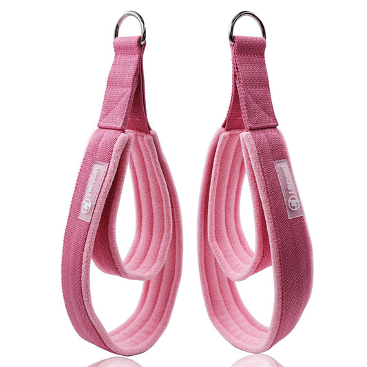 J Bryant Pilates Double Loop Straps for Reformer Fitness D-Ring Straps,Yoga Exercise Accessories for Home Gym Workout,1 Pair