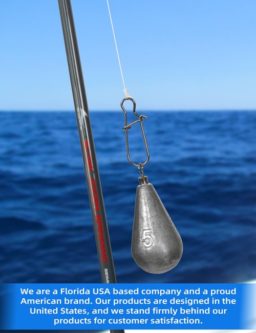 BLUEWING Casting Swivel Bell Sinkers Fishing Weights Drop Shot Dipsey Lead Saltwater, 1oz - 10pcs