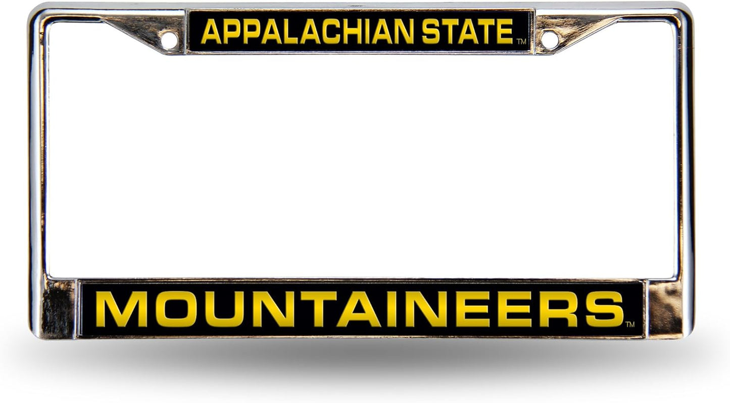 Rico Industries NCAA Unisex-Adult Laser Cut Inlaid Standard Chrome License Plate Frame